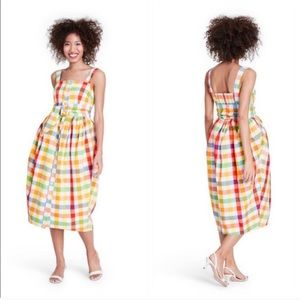 Christopher John Rogers X Target Gingham Plaid Belted Dress NWOT